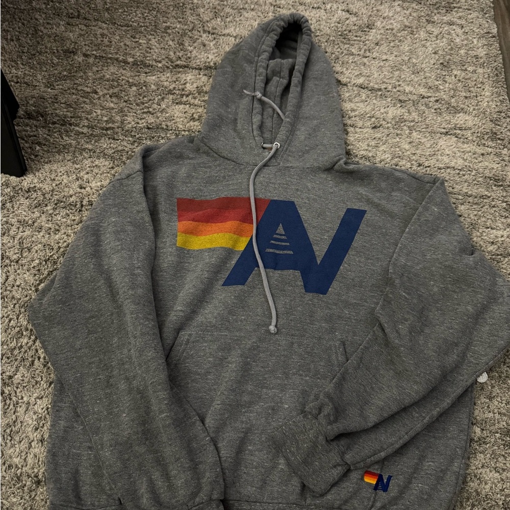 Aviator Nation Logo Pullover Relaxed Hoodie